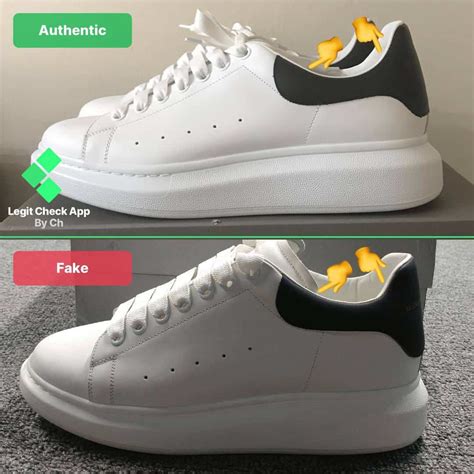 fake vs real alexander mcqueen sneakers|alexander mcqueen false shoes.